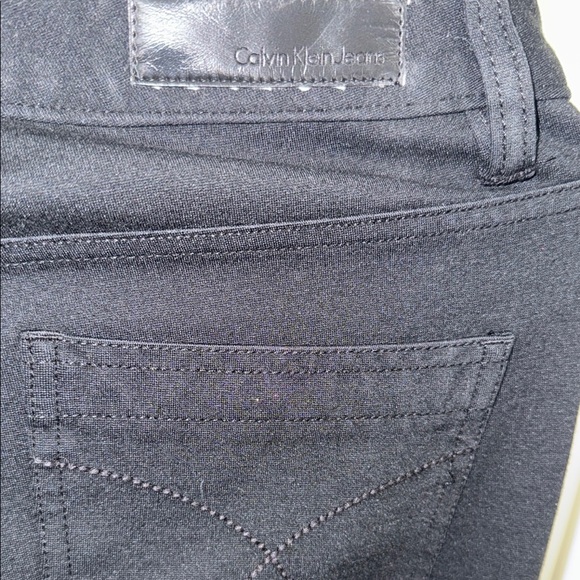 Calvin Klein Jeans Ankle Pant Straight Leg High Rise Pockets Black Womens size 4 - Picture 7 of 9